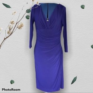Lauren | Ralph Lauren | Purple Stretch dress